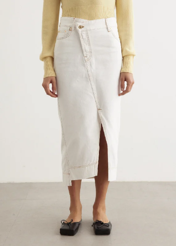 Skirts with a pleated front La Jupe De-Nimes