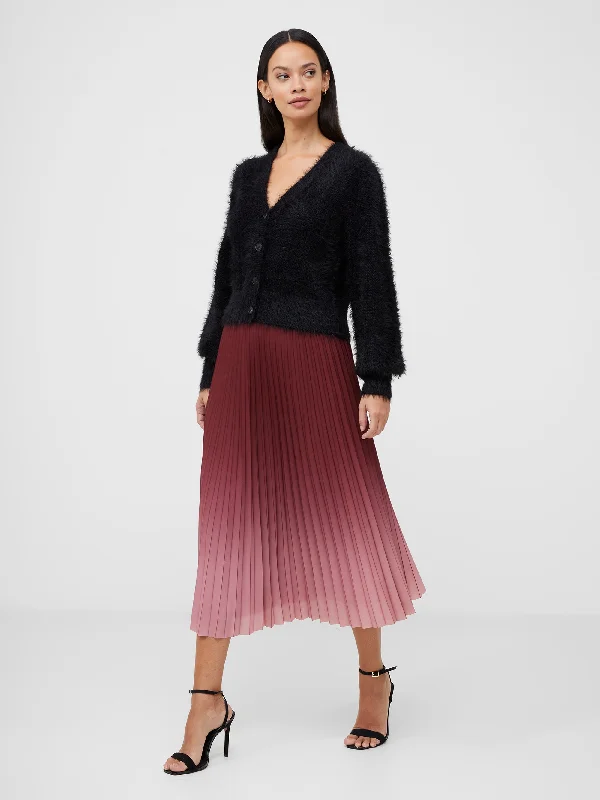 Short skirts for young girls Sunburst Crepe Pleat Midi Skirt