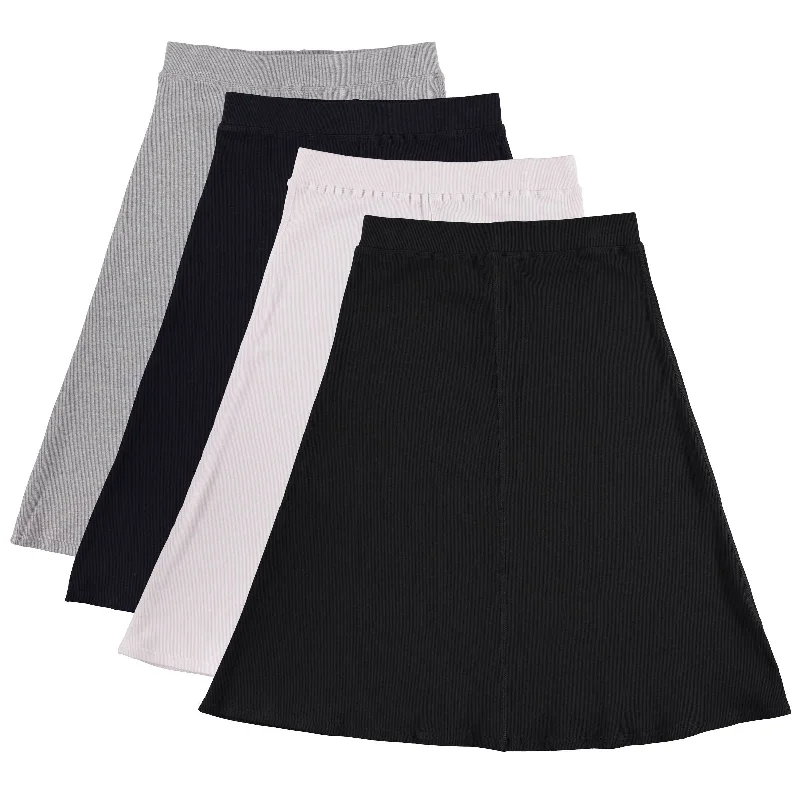 Skirts for a wine tasting Women's Ribbed A-Line Skirt