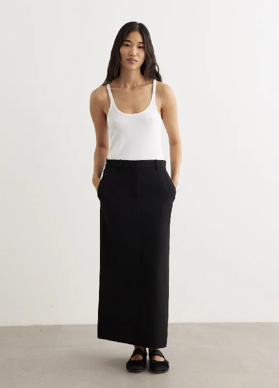 Jersey skirts for comfortable wear Low-Waist Straight Skirt