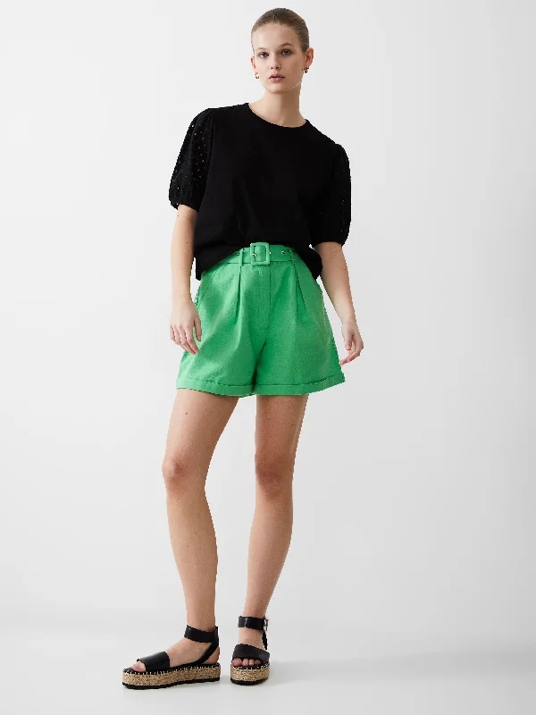 Sheath skirts for formal occasions Belted Linen Shorts