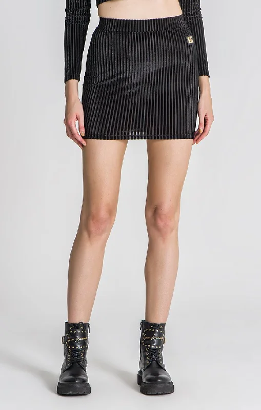 Skirts with a back vent Black Destiny Skirt