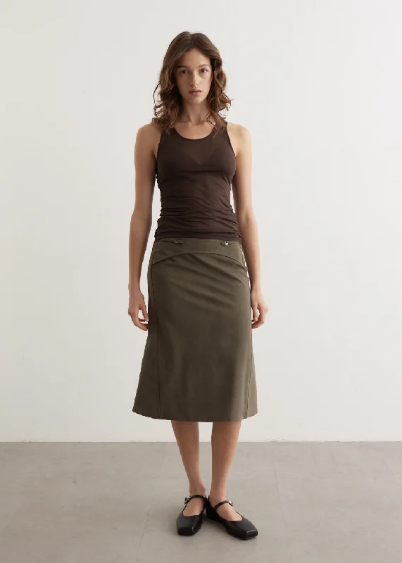 Skirts for cocktail parties Suede Mermaid Skirt
