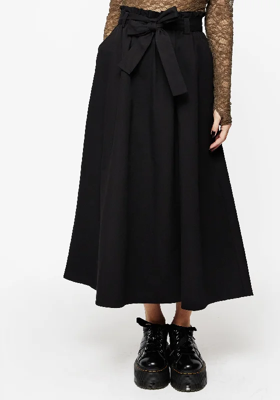 Maxi skirts with a slit Strega Tie Belt Midaxi Skirt