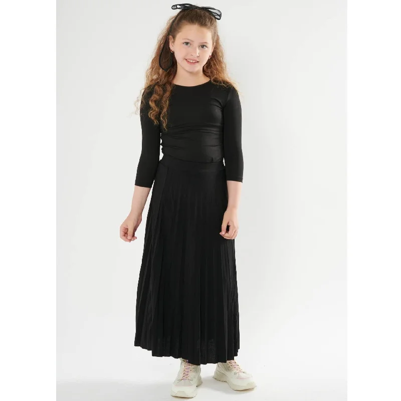 Skirts with a smocked waist Girls Floaty Pleats Slinky Skirt