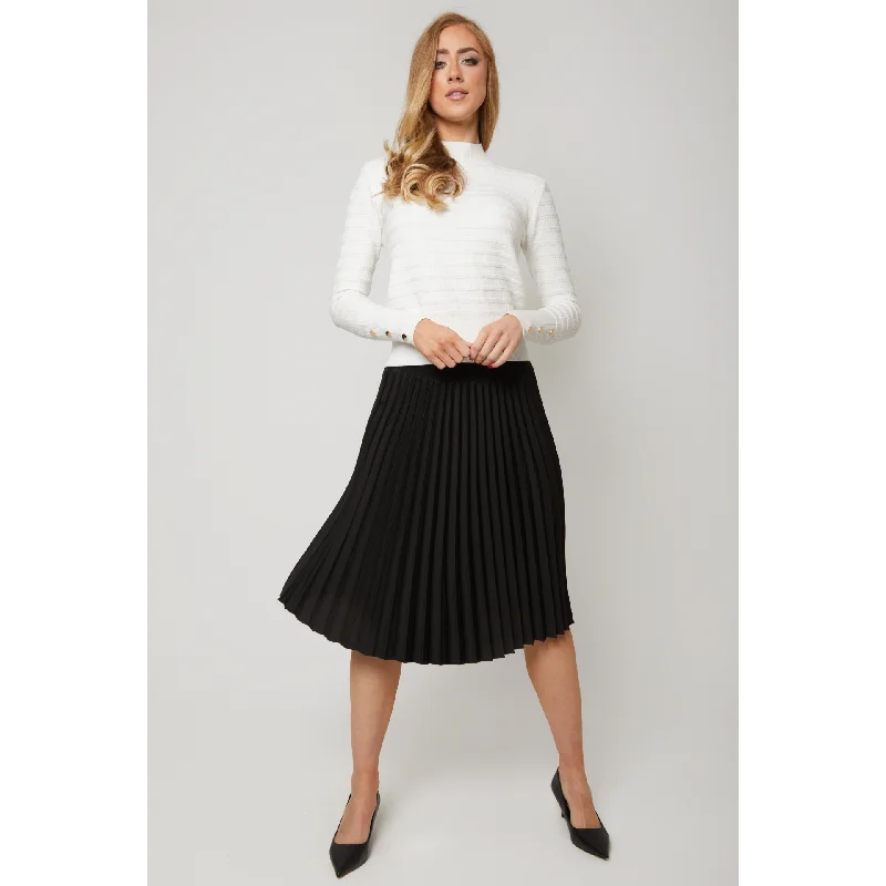 Skirts with a smocked waist Women's Pleated Skirt