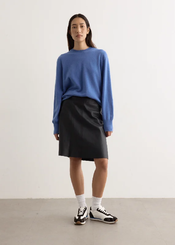 Leather - look skirts for a trendy style Leather Skirt