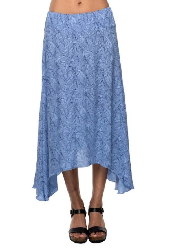 Printed chiffon skirts for spring Rayon Printed Me Skirt Elastic
