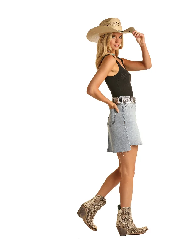Skirts with adjustable waistbands Women's Rock & Roll Cowgirl Skirt #RRWD69RZTJ