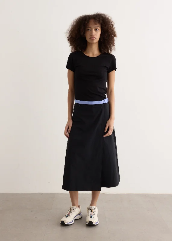 Skirts with a pom - pom trim Women's Volume Wrap Long Shorts