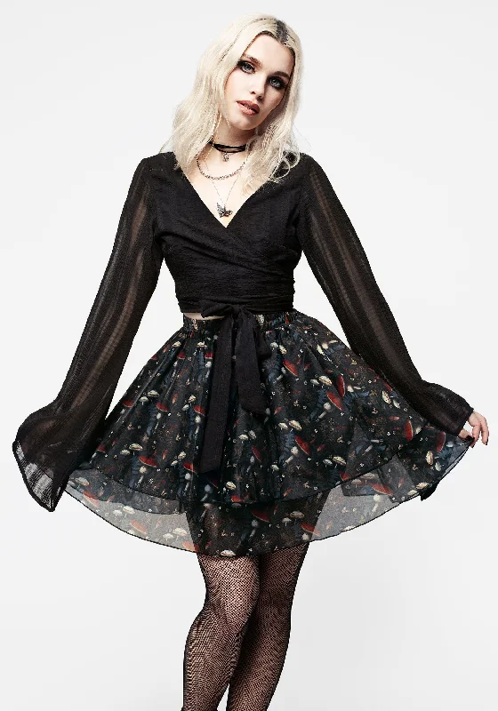 Skirts for a charity event Amanita Organza Layered Mini Skirt