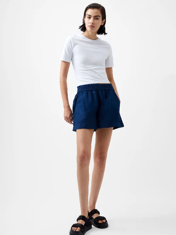 Plus size casual skirts for women Birdie Linen Shorts