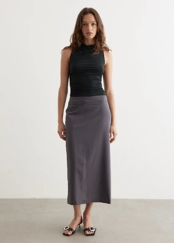 Skirts with a dropped waist Jiaqi Skirt