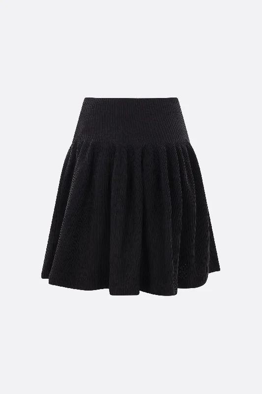 Skirts with a gathered waist Hypha miniskirt in rib knit