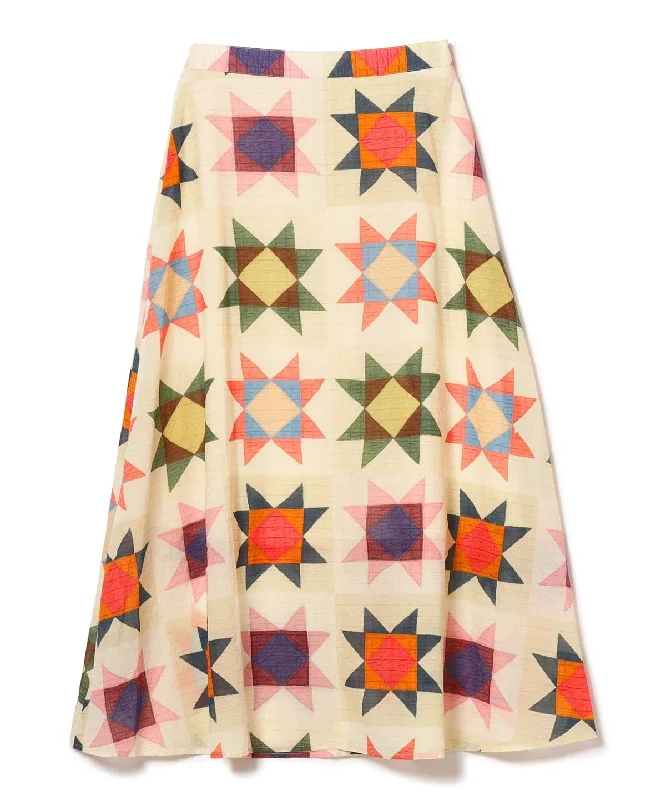 Tulle skirts for a fairy - like appearance Beams Boy O.BOYQuilt/P Long Skirt - Ivory