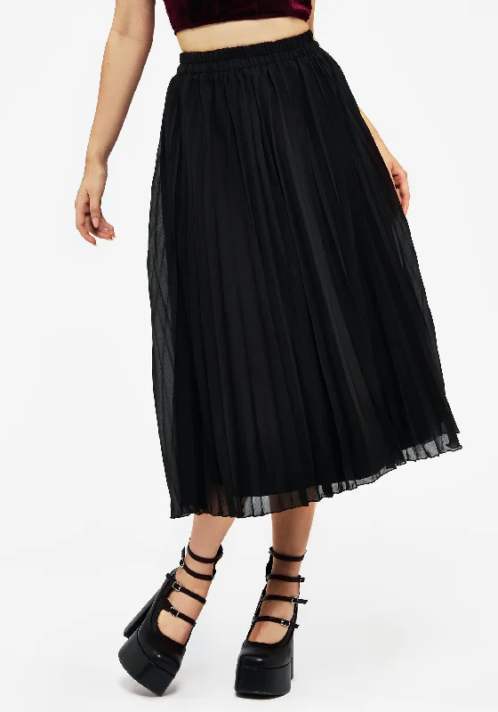 Skirts with a geometric pattern Paridamie Pleated Midi Skirt