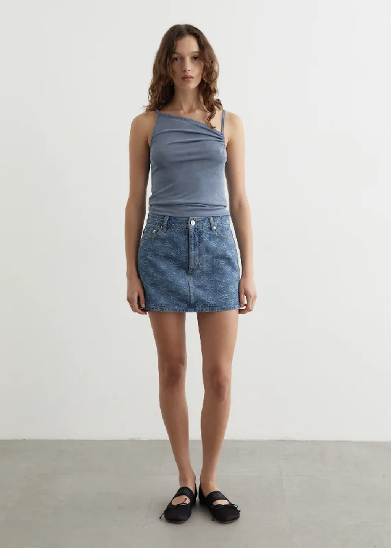 Skirts with a beaded embellishment Envy Denim Mini Skirt