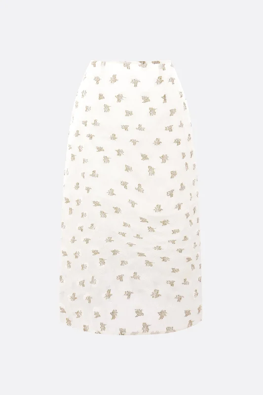 Pleated skirts for office wear Allegra pencil skirt in kado fil-coupé