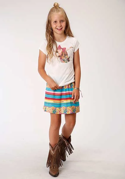 Skirts with a pleated front Girl's Roper Skirt #03-260-0590-4050BU
