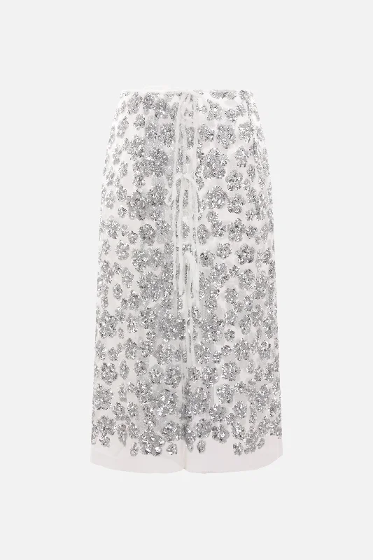 Skirts for a music festival Ariana sequin tulle wrap skirt