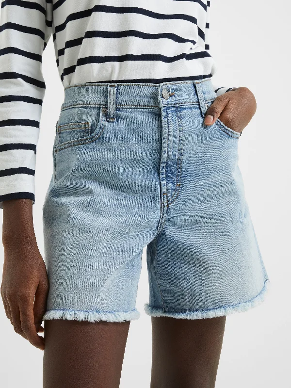 Tartan skirts for autumn Denim Stretch Boyfriend Shorts