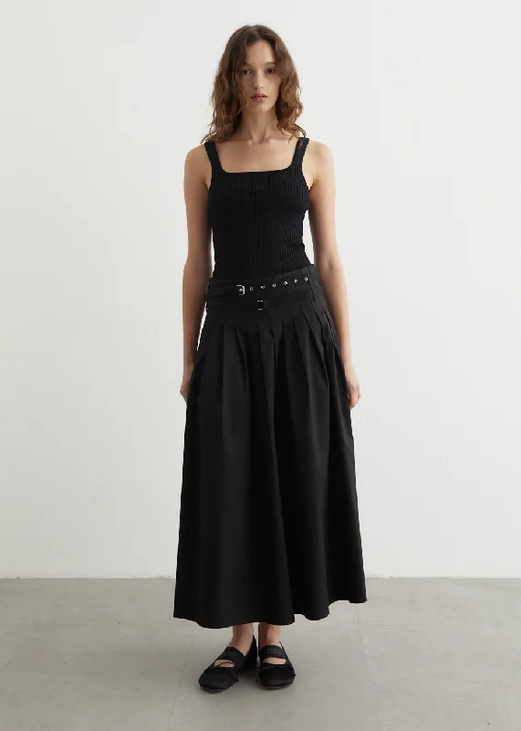 Satin skirts for a glamorous touch Meridian Gathered Midi Skirt