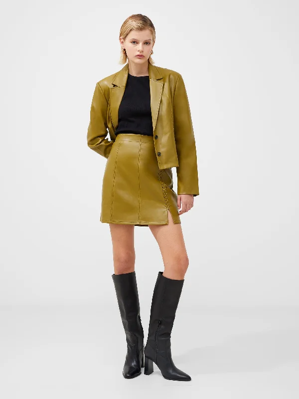 Skirts with a ruched design Crolenda PU Mini Skirt