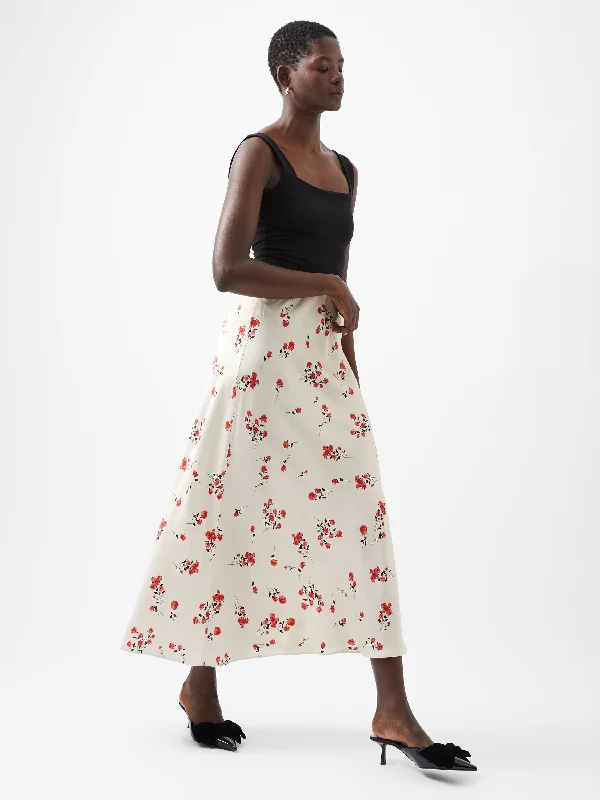 Elastic - waisted maternity skirts Floramour Ennis Eco Satin Maxi Skirt