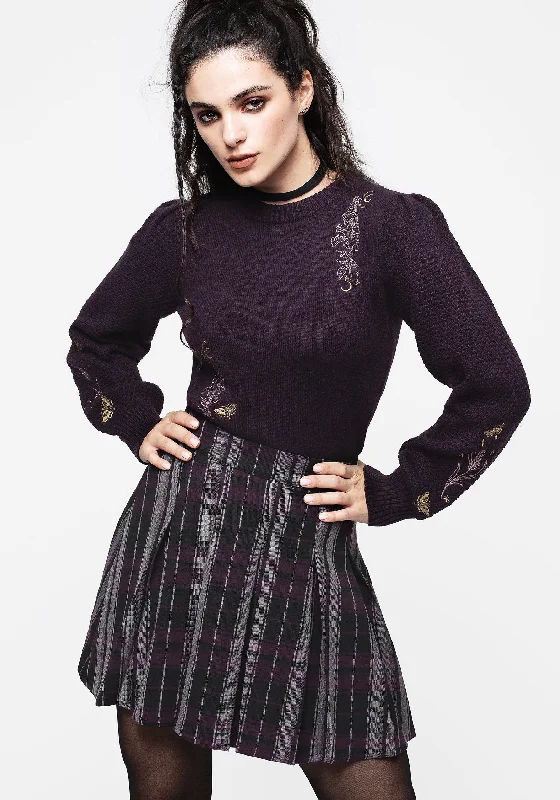 Skirts for dancing Gambit Check Pleated Mini Skirt