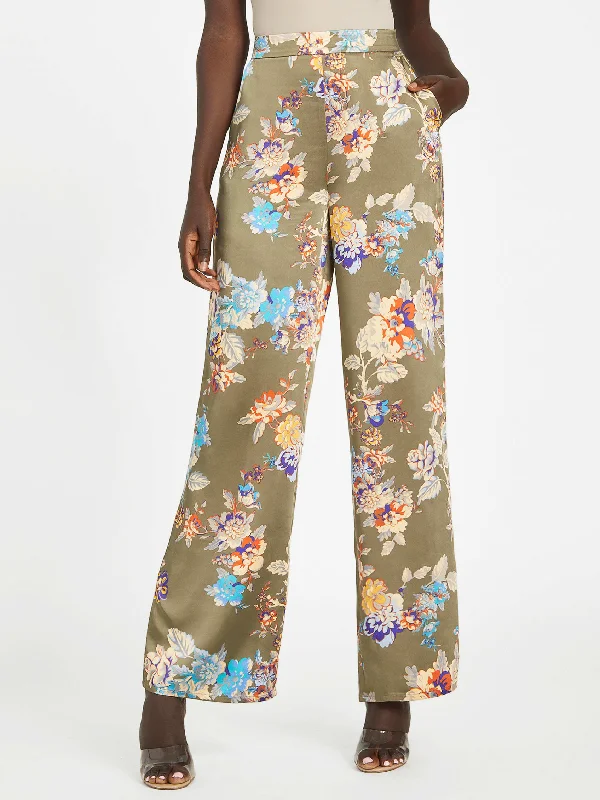 Gia Satin Wide-Leg Pants