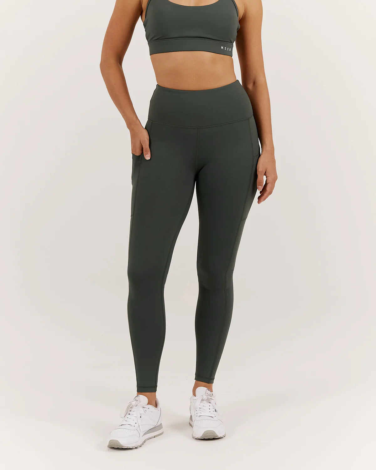 Muscle Republic | Elevate Full Length Leggings - Fern