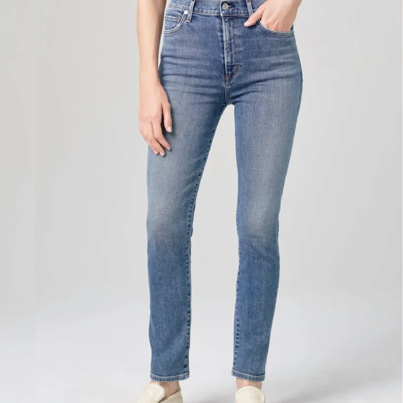 Olivia High Rise Denim In Hightime