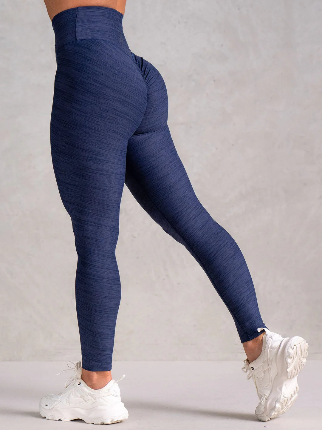 Ryderwear | Icon Cross Over Scrunch Leggings - Navy Marl