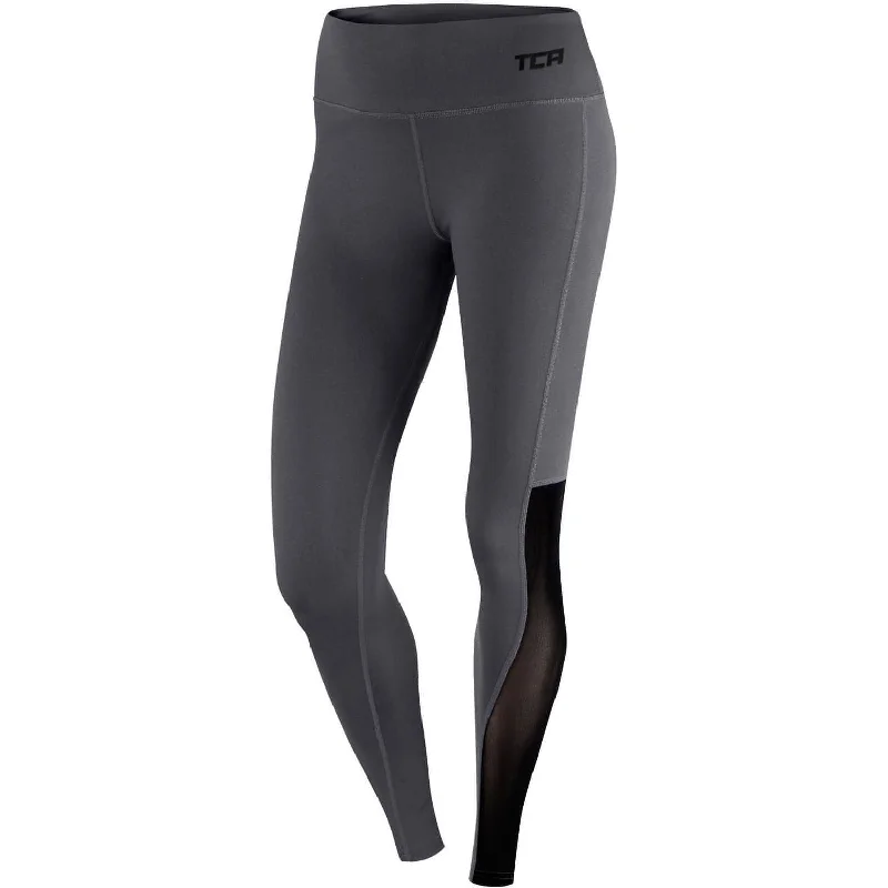 Women's Tight Trousers with Rhinestone Embellishments in Silver for a Sparkly LookTCA Pro Performance MeshLuxe Womens Long Running Tights - Grey Women's Tight Trousers with Rhinestone Embellishments in Silver for a Sparkly LookTCA Pro Performance MeshLuxe Womens Long Running Tights - Grey