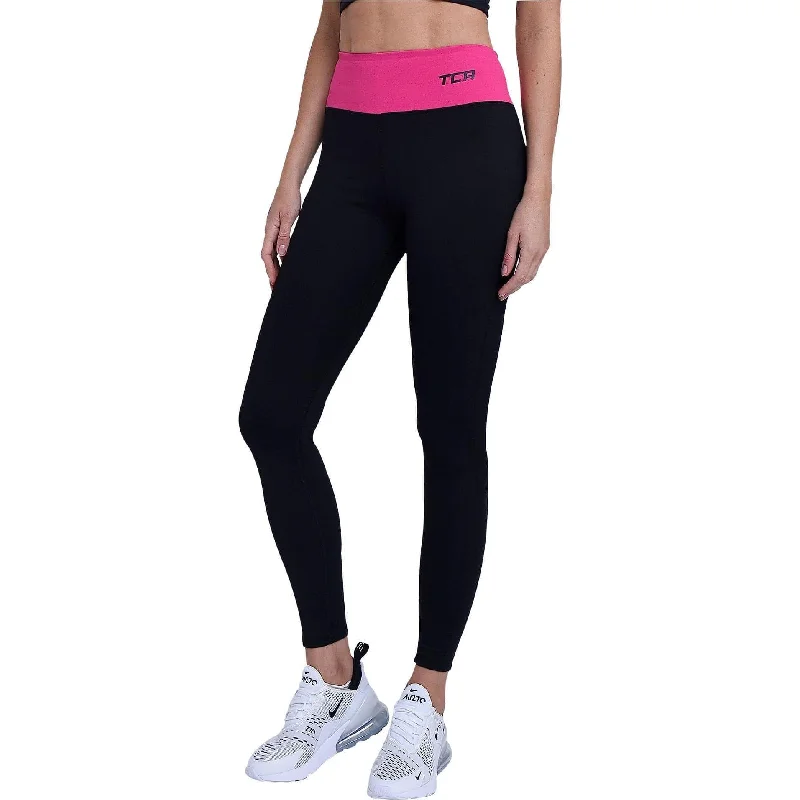 Women's Tight Trousers with Elastic Waistband in Black for Easy and Comfortable WearTCA Pro Performance Supreme High Waist Womens Long Running Tights - Black Women's Tight Trousers with Elastic Waistband in Black for Easy and Comfortable WearTCA Pro Performance Supreme High Waist Womens Long Running Tights - Black
