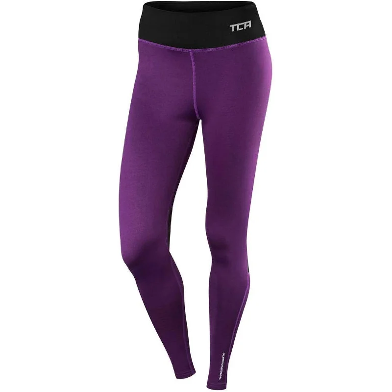 Women's Tight Trousers with Elastic Waistband in Black for Easy and Comfortable WearTCA SuperThermal Performance Womens Long Running Tights - Purple Women's Tight Trousers with Elastic Waistband in Black for Easy and Comfortable WearTCA SuperThermal Performance Womens Long Running Tights - Purple