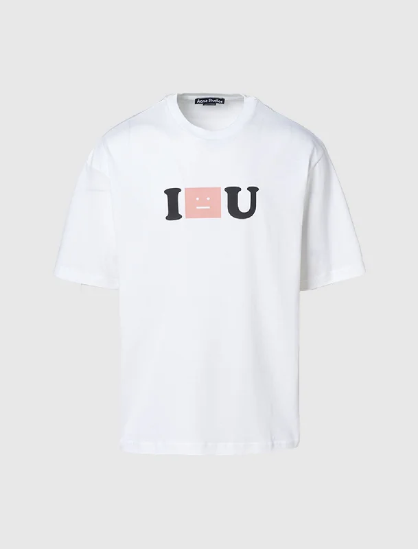 Distressed Women T Shirt with a Laid - Back AestheticFACE TEE