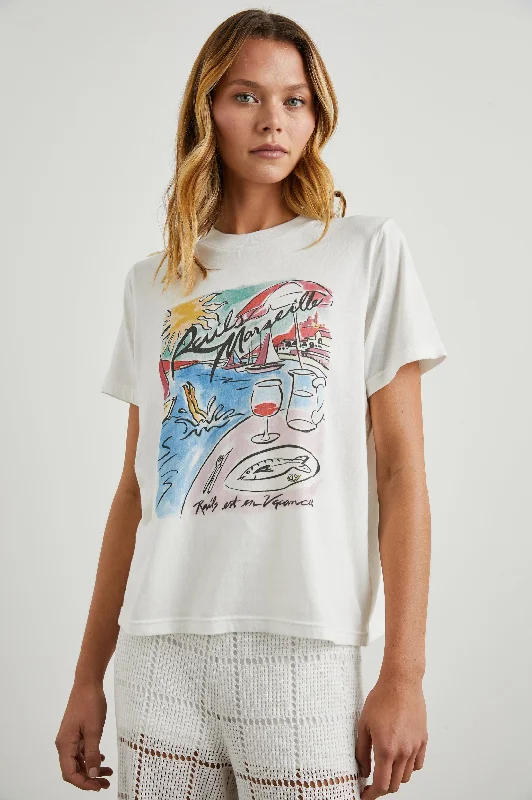 Split - Hem Women's Linen Blend Sweaters for SpringBOYFRIEND T-SHIRT - RAILS MARSEILLE Split - Hem Women's Linen Blend Sweaters for SpringBOYFRIEND T-SHIRT - RAILS MARSEILLE
