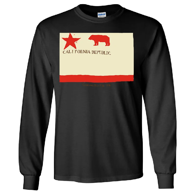 Long Sleeve Women T Shirt for Cooler WeatherCalifornia Republic Bear Flag 1846 Long Sleeve Shirt