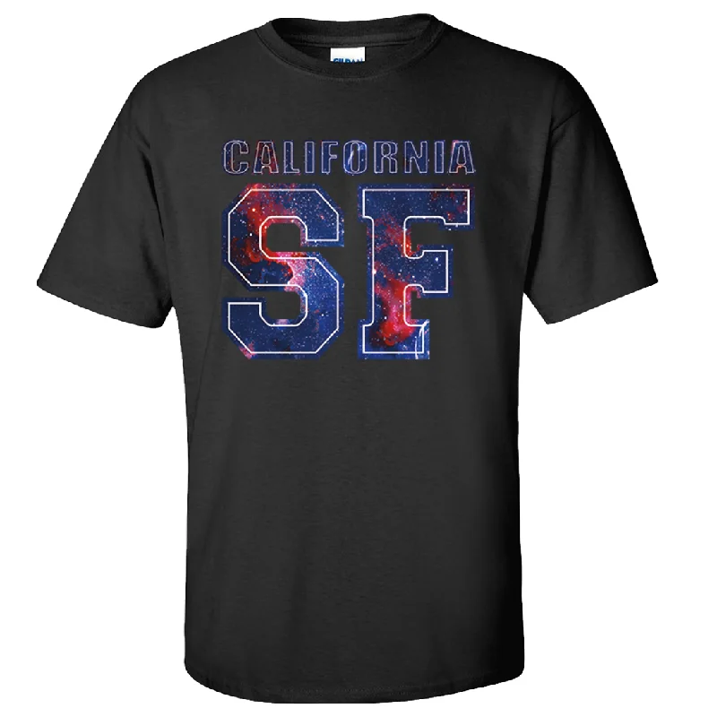 Ringer T Shirt Women with Retro - Inspired StripesCalifornia SF Nebula Asst Colors T-shirt/tee