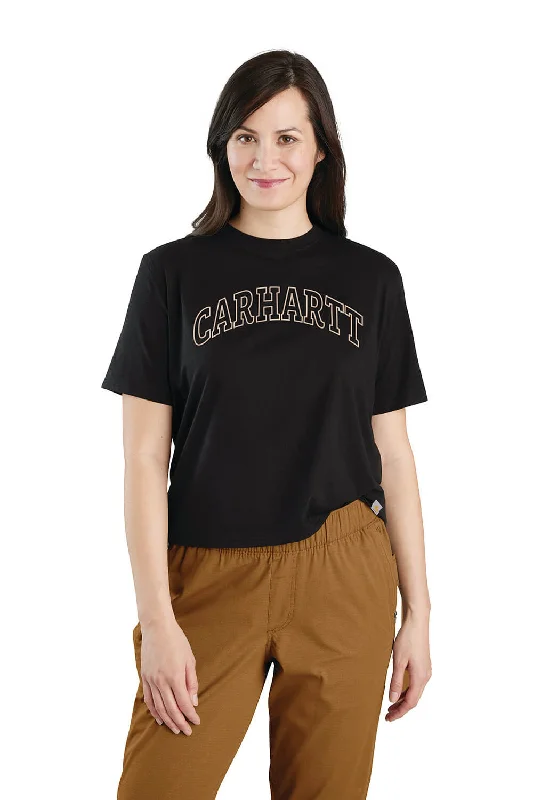 Sequined Women T Shirt for a Sparkly Night OutCarhartt Loose Fit Lightweight Graphic T-Shirt for Women in Black | 106186-N04