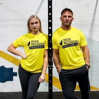 Rock 2 Recovery Fundraising Wick T-Shirt - Yellow