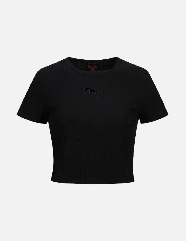 Organic Cotton Women T Shirt for Eco - Conscious WearersCut-out Seagull Slim Fit T-shirt