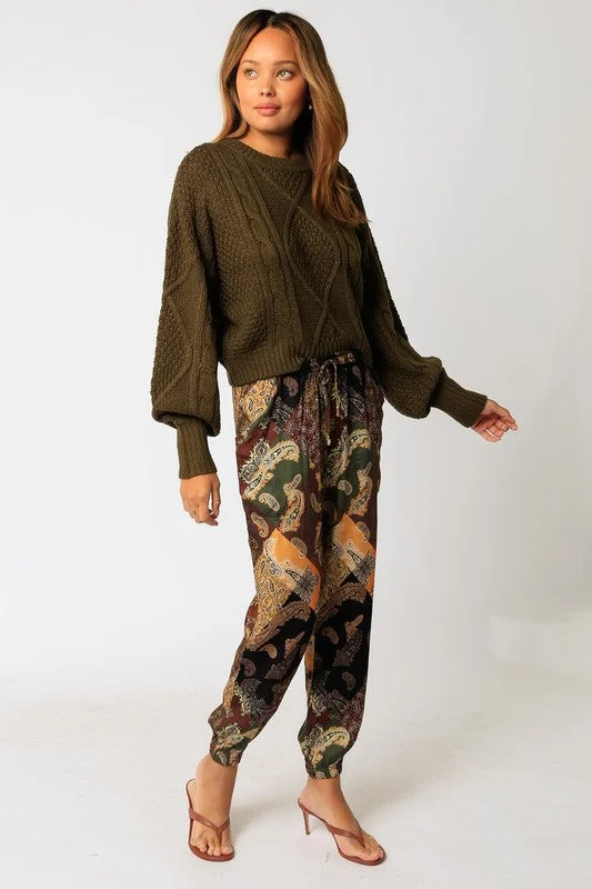 Hooded Women's Fleece - Lined Sweaters for WinterDemi Sweater-Olive