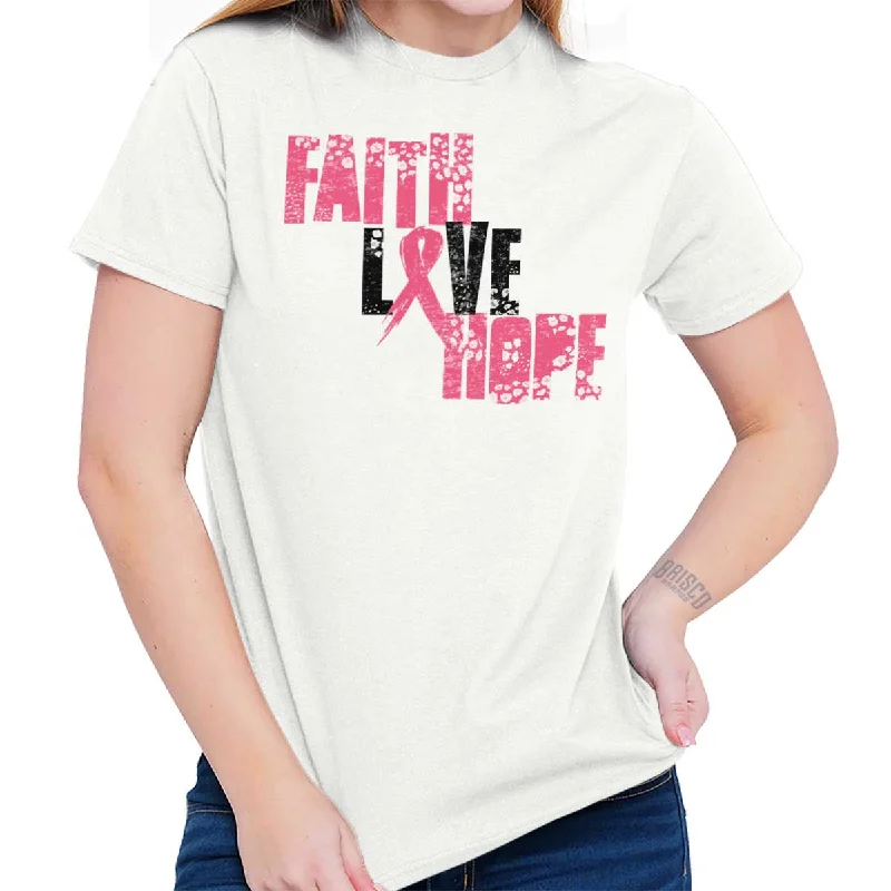 Pink Faith Love Hope T Shirt