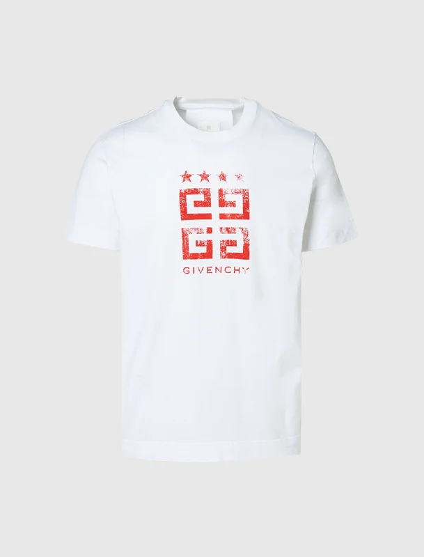 Distressed Women T Shirt with a Laid - Back AestheticSLIM-FIT TEE
