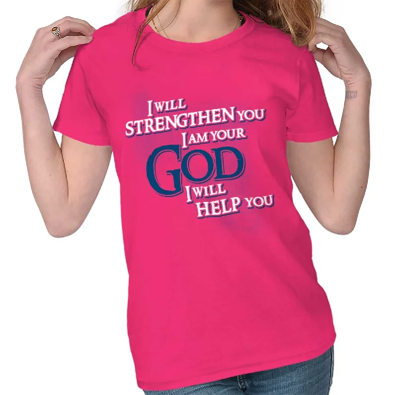 Graphic Print Women T Shirt for a Trendy StatementI Am Your God Ladies T Shirt