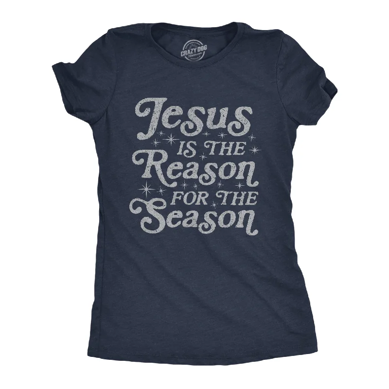Tie - Dye Women T Shirt with a Bohemian VibeJesus Is The Reason For The Season Women's T Shirt