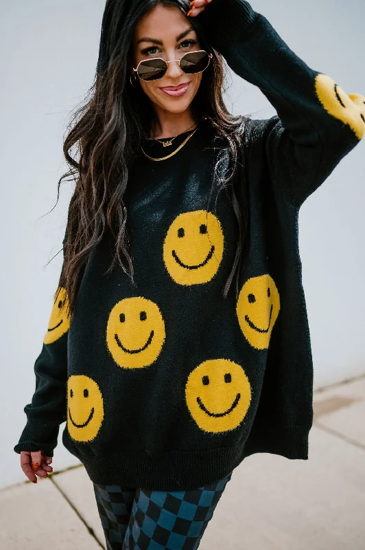 Have Fun Oversized Smile Knit