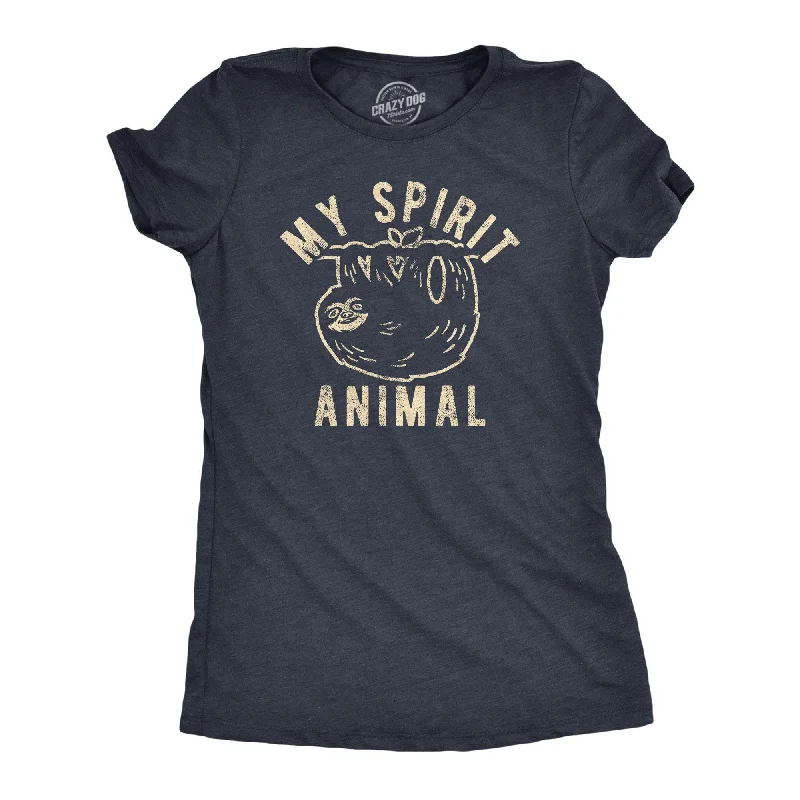 Embroidered Women T Shirt with Intricate DetailsMy Spirit Animal: Sloth Women's T Shirt